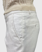 Load image into Gallery viewer, VINCENT &amp; FRANKS S197641 SLIM WHITE LINEN TROUSER
