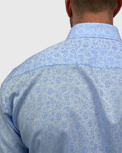 Load image into Gallery viewer, VINCENT &amp; FRANKS S194S6720-03 BLUE JACQUARD SLIM SC SHIRT
