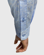 Load image into Gallery viewer, VINCENT &amp; FRANKS S194S6720-03 BLUE JACQUARD SLIM SC SHIRT
