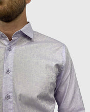 Load image into Gallery viewer, VINCENT &amp; FRANKS S194S6720-09 LAVENDER JACQUARD SLIM SC SHIRT
