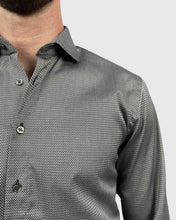 Load image into Gallery viewer, VINCENT &amp; FRANKS S19CH0137 CHARCOAL HERRINGBONE TWILL SLIM SC SHIRT
