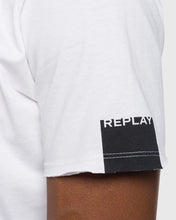Load image into Gallery viewer, REPLAY R0012660M3590 WHITE CREW TEE
