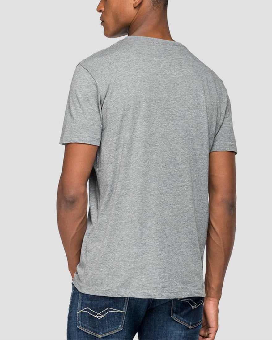 REPLAY M38552660 GREY MONA-LISA CREW T-SHIRT