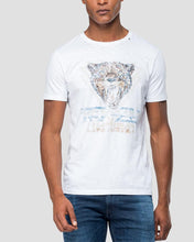 Load image into Gallery viewer, REPLAY M388722336 WHITE LION CREW T-SHIRT
