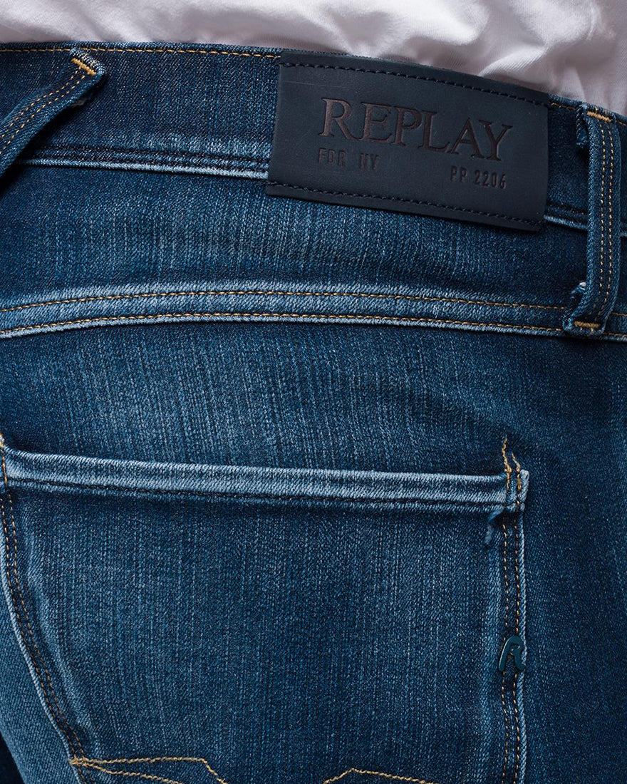 REPLAY RS140661M914 BLUE ANBASS HYPERFLEX JEANS
