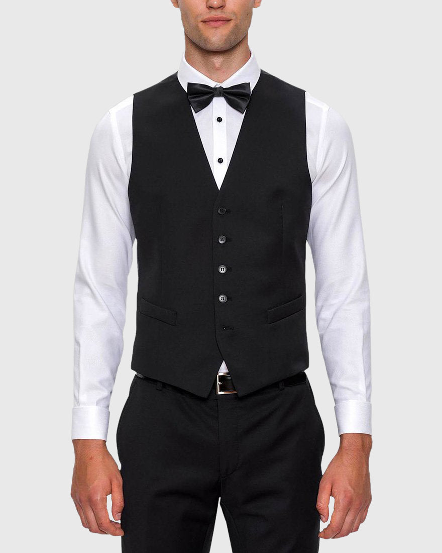 GIBSON MIGHTY F34087 BLACK SUIT VEST