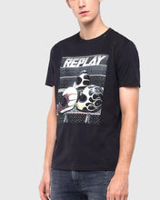 Load image into Gallery viewer, REPLAY M37302660 HELMET BLACK CREW T-SHIRT
