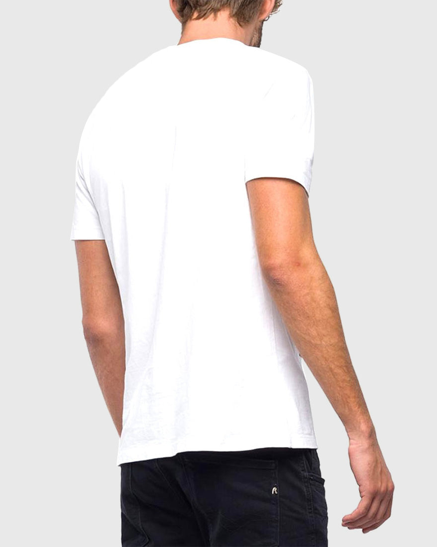 REPLAY M37312660 DIGITAL PRINT WHITE CREW T-SHIRT