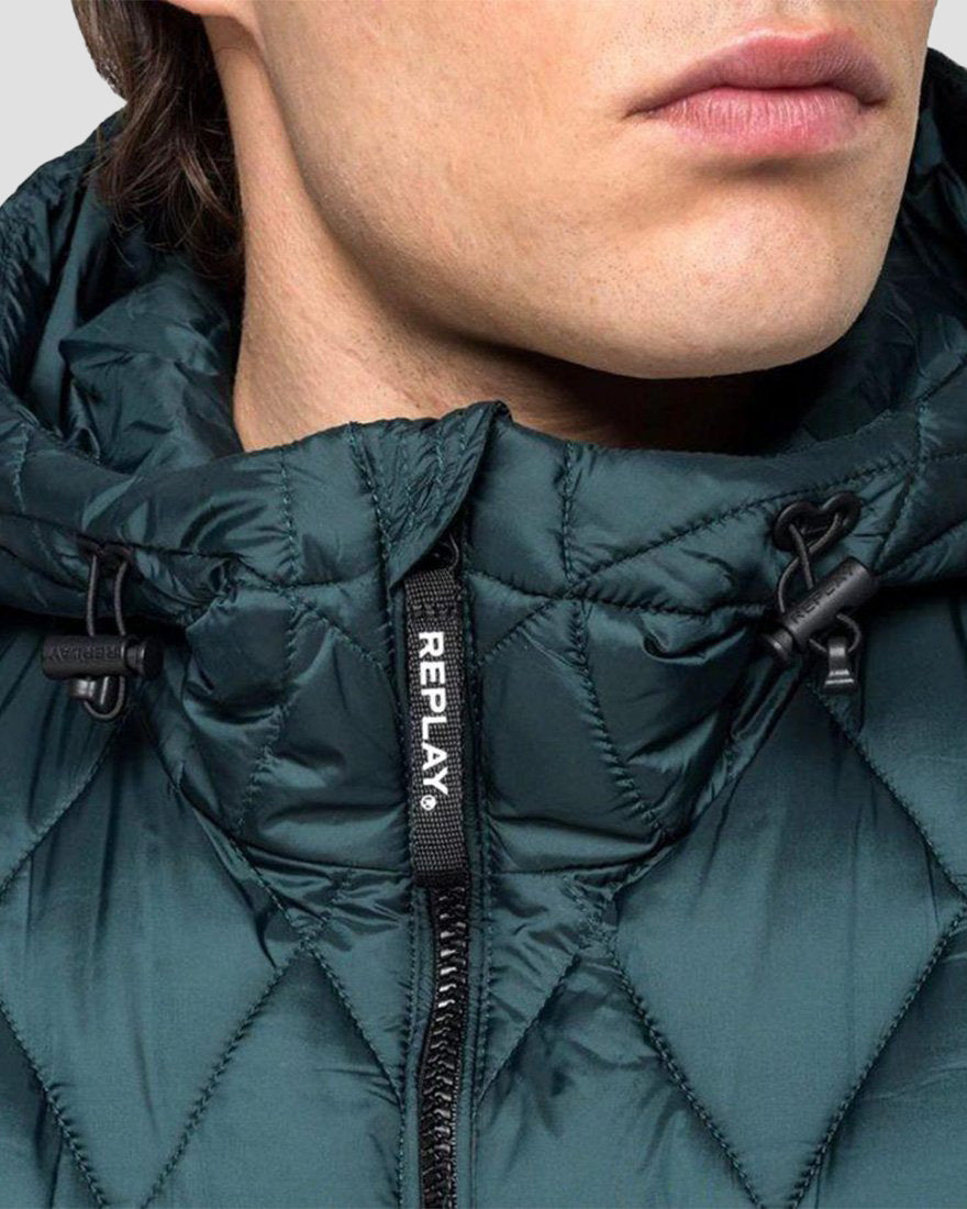 Replay green jacket store