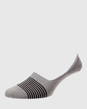 Load image into Gallery viewer, PANTHERELLA 3003FI STRIPE GREY INVISIBLE SOCKS
